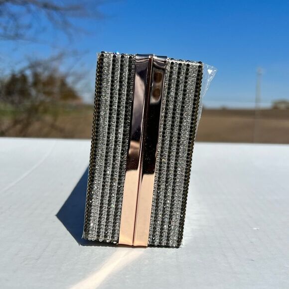 Acrylic Clutch Rhinestone $10,000 Dollar Stack Clutch Crossbody Bag New - Picture 4 of 15